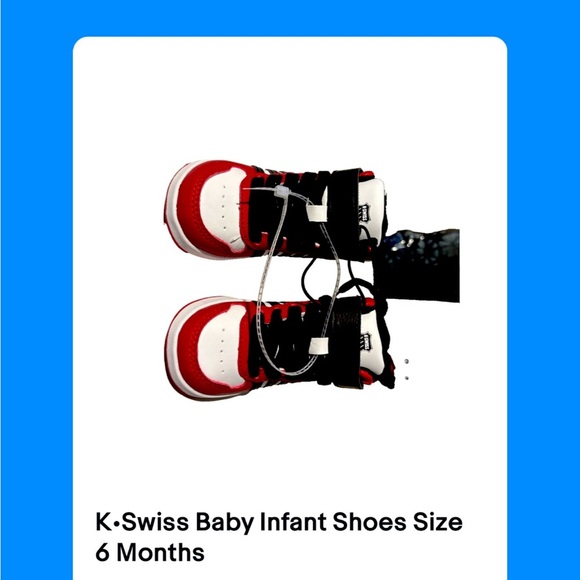 K•Swiss Baby Infant Shoes Size 6 Months - Picture 2 of 3